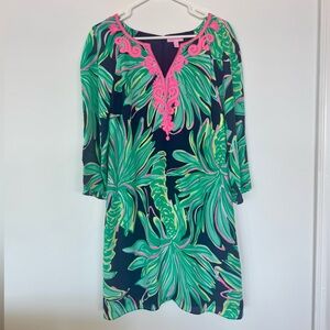Lilly Pulitzer Green and Pink dress sz 12